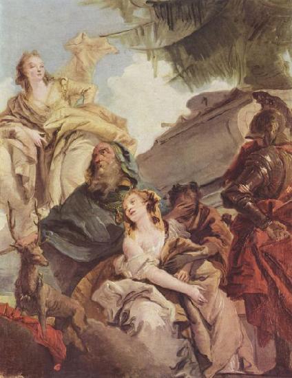 Giovanni Battista Tiepolo Opfer der Iphigenie oil painting image